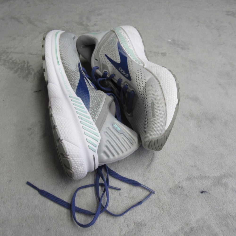 Brooks Women Running Shoes 7 B White Adrenaline GTS 22‎ Lightweight LIGHTLY USED - Picture 8 of 15
